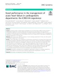 Good performance in the management of acute heart failure in cardiogeriatric departments: The ICREX-94 experience