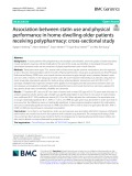 Association between statin use and physical performance in home-dwelling older patients receiving polypharmacy: Cross-sectional study