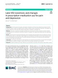 Later-life transitions and changes in prescription medication use for pain and depression