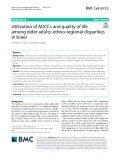 Utilization of ADCCs and quality of life among older adults: Ethno-regional disparities in Israel