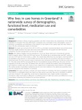 Who lives in care homes in Greenland? A nationwide survey of demographics, functional level, medication use and comorbidities