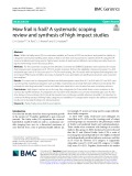 How frail is frail? A systematic scoping review and synthesis of high impact studies