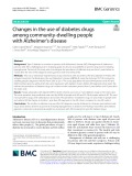 Changes in the use of diabetes drugs among community-dwelling people with Alzheimer’s disease