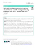 Falls associated with indoor and outdoor environmental hazards among communitydwelling older adults between men and women