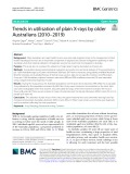 Trends in utilisation of plain X-rays by older Australians (2010–2019)