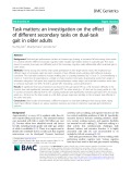 Task matters: An investigation on the effect of different secondary tasks on dual-task gait in older adults