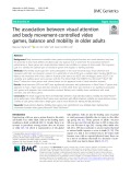 The association between visual attention and body movement-controlled video games, balance and mobility in older adults