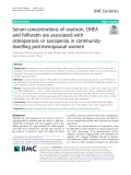 Serum concentrations of oxytocin, DHEA and follistatin are associated with osteoporosis or sarcopenia in communitydwelling postmenopausal women
