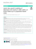 Latent class growth modeling of depression and anxiety in older adults: An 8-year follow-up of a population-based study