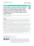 Longitudinal association between physical activity and health-related quality of life among community-dwelling older adults: A longitudinal study of Urban Health Centres Europe (UHCE)