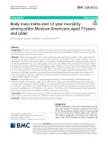 Body mass index and 12-year mortality among older Mexican Americans aged 75years and older