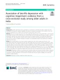 Association of late-life depression with cognitive impairment: Evidence from a cross-sectional study among older adults in India