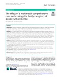 The effect of a multimodal comprehensive care methodology for family caregivers of people with dementia