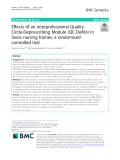Effects of an interprofessional Quality Circle-Deprescribing Module (QC-DeMo) in Swiss nursing homes: A randomised controlled trial