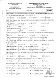 Đề thi học kì 2 môn Toán lớp 12 năm 2020-2021 có đáp án - Trường THPT Thị Xã Quảng Trị
