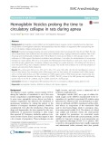 Hemoglobin Vesicles prolong the time to circulatory collapse in rats during apnea