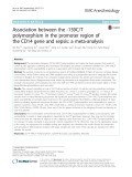 Association between the -159C/T polymorphism in the promoter region of the CD14 gene and sepsis: A meta-analysis