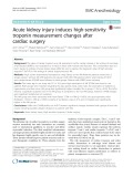 Acute kidney injury induces high-sensitivity troponin measurement changes after cardiac surgery