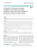 Comparison of pressure-controlled ventilation with volume-controlled ventilation during one-lung ventilation: A systematic review and meta-analysis