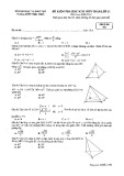 Đề thi học kì 2 môn Toán lớp 11 năm 2020-2021 - Trường THPT Nhân Chính