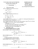 Đề thi học kì 2 môn Toán lớp 11 năm 2020-2021 - Trường THPT Lê Trọng Tấn