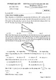 Đề thi học kì 2 môn Toán lớp 10 năm 2020-2021 - Sở GDKHCN Bạc Liêu