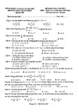 Đề thi học kì 2 môn Toán lớp 10 năm 2020-2021 - Trường THPT Nhân Chính