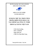 Áp dụng thủ tục phân tích trong kiểm toán báo cáo tài chính tại Công ty TNHH Ernst & Young Việt Nam