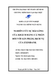 Khóa luận tốt nghiệp: Nghiên cứu sự hài lòng của khách hàng cá nhân đối với sản phẩm, dịch vụ của Eximbank