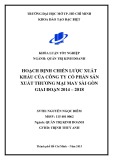 Khóa luận tốt nghiệp: Hoạch định chiến lược xuất khẩu của Công ty cổ phần Sản xuất Thương mại may Sài Gòn giai đoạn 2014 - 2018