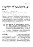 A comparative analysis of filter-based fea-ture selection methods for software fault pre-diction