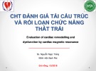 Bài giảng CHT đánh giá tái cấu trúc và rối loạn chức năng thất trái - Bs. Nguyễn Ngọc Tráng