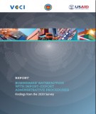 Report Businesses satisfaction with import - export administrative procedures: Findings from the 2020 survey