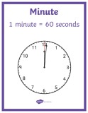 English for kids: Units of Time Posters