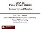 Lecture Power system stability - Lesson 16: Load Modeling