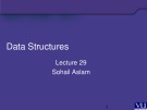 Lecture Data Structures: Lesson 29