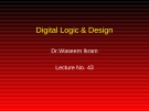 Lecture Digital Logic & Design: Lesson 43