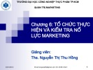 Bài giảng Quản trị marketing: Chương 6 - ThS. Nguyễn Thị Thu Hồng