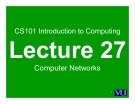 Lecture Introduction to computing - Lesson 27: Computer networks