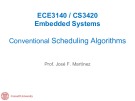 Lecture Embedded systems - Lesson 12: Conventional scheduling algorithms