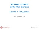 Lecture Embedded systems - Lesson 1: Introduction