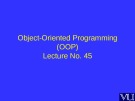 Lecture Object-Oriented programming - Lesson 45: Resource management