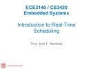 Lecture Embedded systems - Lesson 11: Introduction to Real-Time scheduling