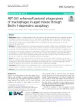 ABT-263 enhanced bacterial phagocytosis of macrophages in aged mouse through Beclin-1-dependent autophagy
