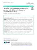The effect of comorbidities on survival in persons with Alzheimer’s disease: A matched cohort study