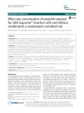 Effect-site concentration of propofol required for LMA-Supreme™ insertion with and without remifentanil: A randomized controlled trial