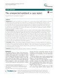 The unexpected epidural: A case report