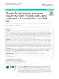Effects of foreign language learning on executive functions in healthy older adults: Study protocol for a randomised controlled trial