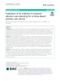 Evaluation of an initiative to improve advance care planning for a home-based primary care service