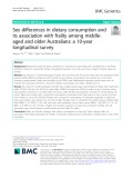 Sex differences in dietary consumption and its association with frailty among middleaged and older Australians: A 10-year longitudinal survey